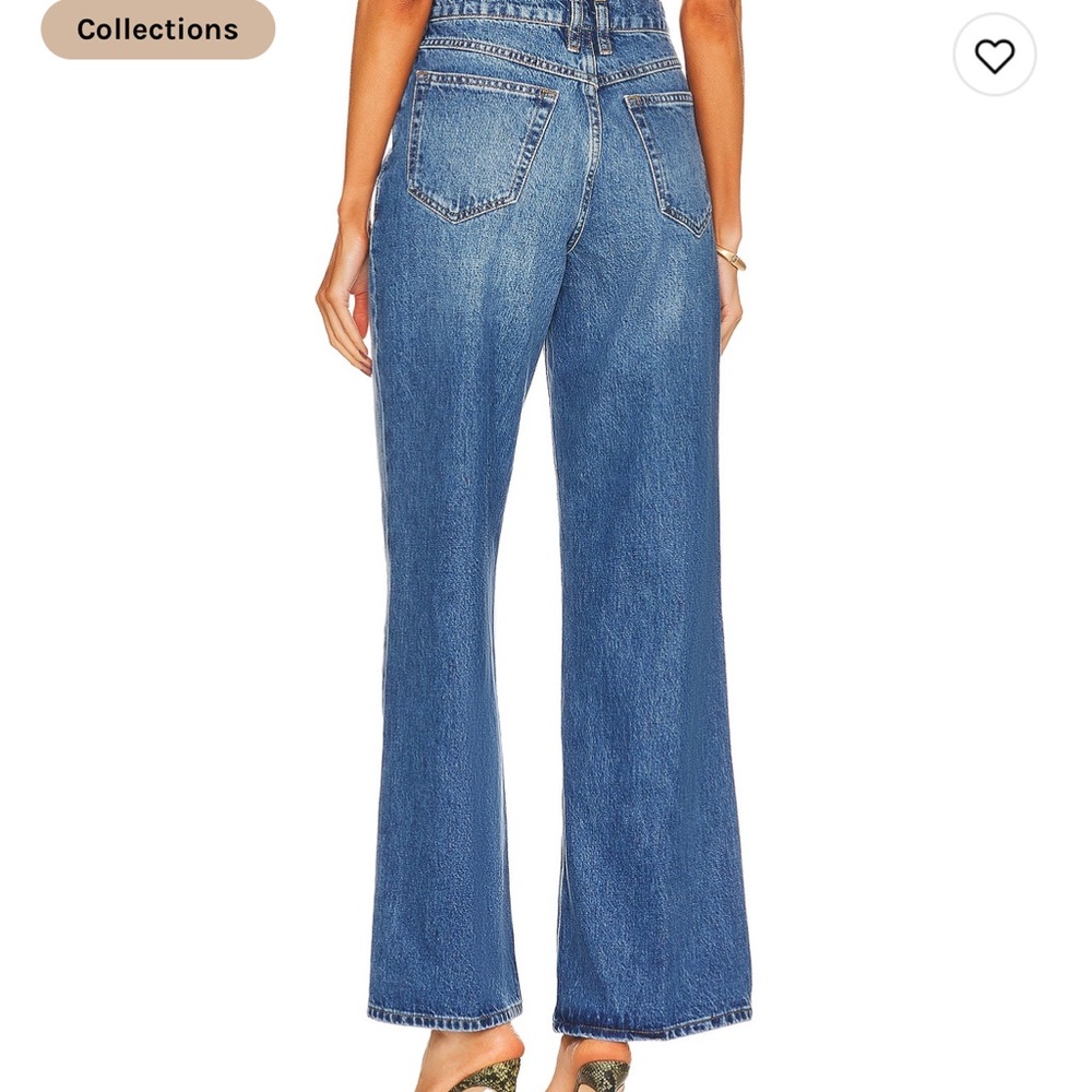 Frame high waisted wide leg denim